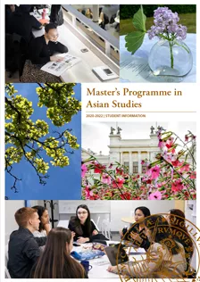 Cover of 2020-2022 MA programme info brochure