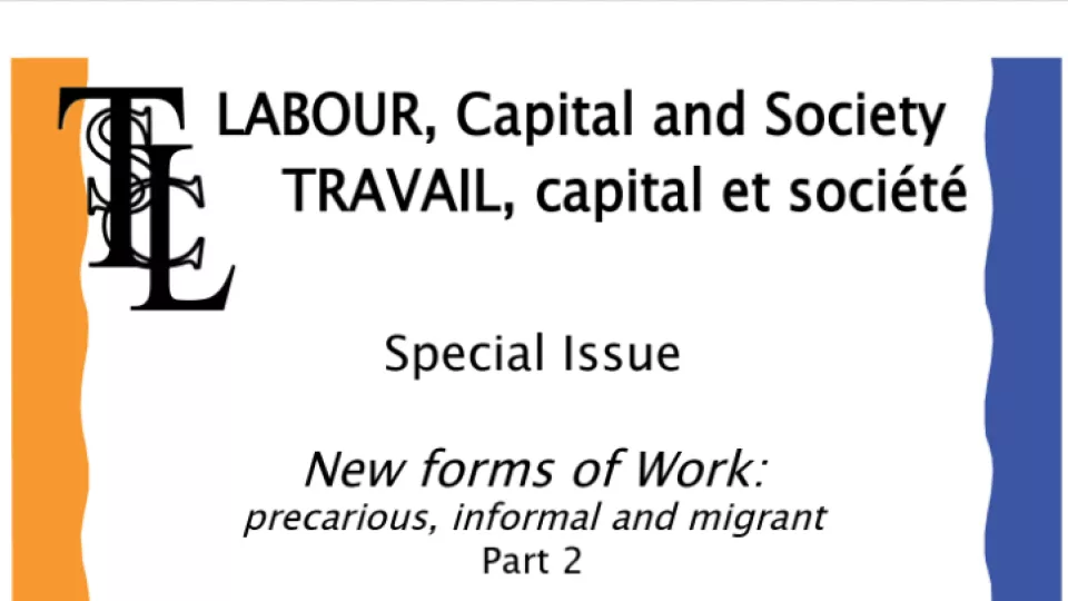 Cover of Labour, Capital and Society journal