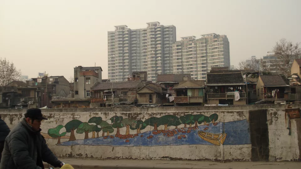 photo from China, high rise buildings in background