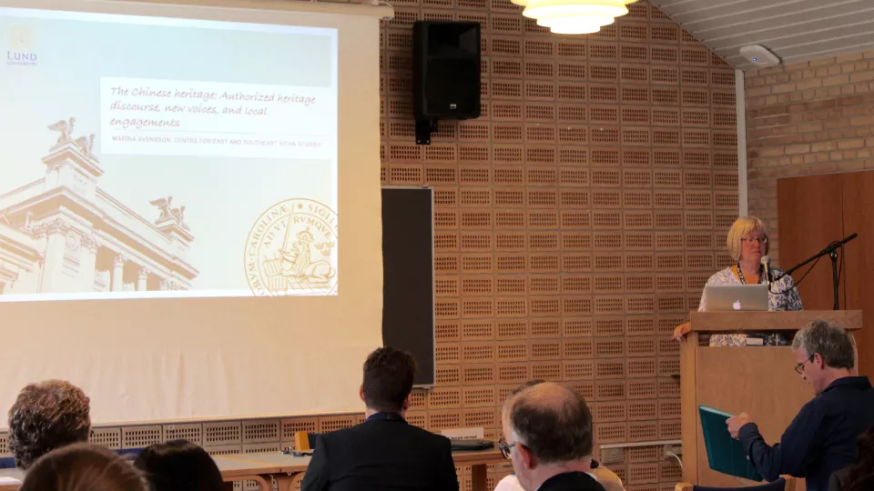 Marina Svensson giving one of the keynotes.
