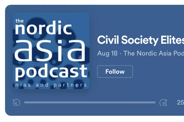 Screenshot of the Nordic Asia podcasts logo