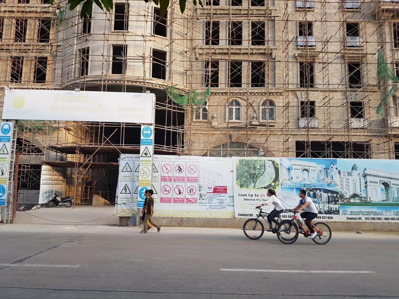 Construction site in Phnom Penh. photo